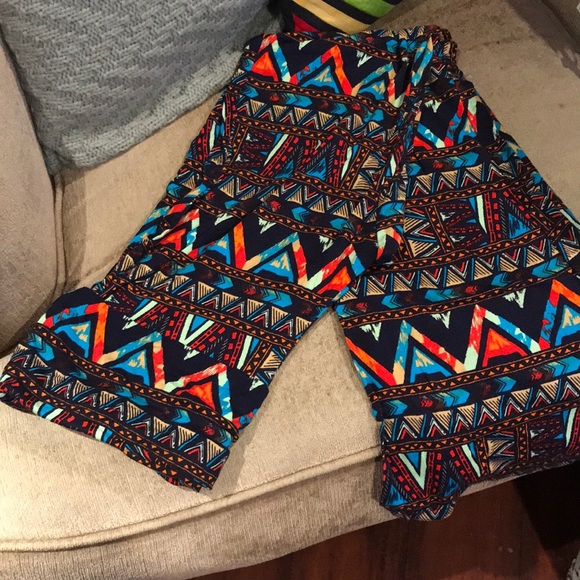 aztec flare pants
